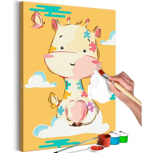  Slika za samostalno slikanje - Funny Giraffe 40x60 Slike
