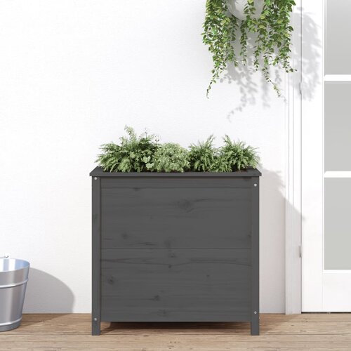 vidaXL Vrtna sadilica siva 82 5 x 40 x 78 cm od masivne borovine Cijene