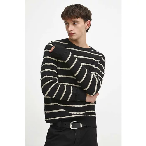 Medicine Pamučni pulover za muškarce, boja: crna, lagani