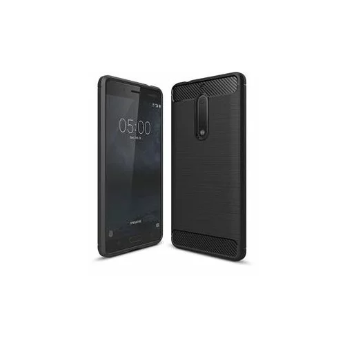 Nillkin Silikonski ovitek za Huawei P20 - mat carbon črn