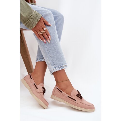 Boto Women's Loafers With Laces Light Pink Calivra Cijene