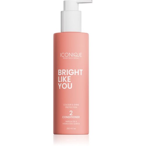 ICONIQUE Professional BRIGHT LIKE YOU Colour & Shine Protection Conditioner obnavljajući regenerator za obojenu kosu 250 ml Cijene