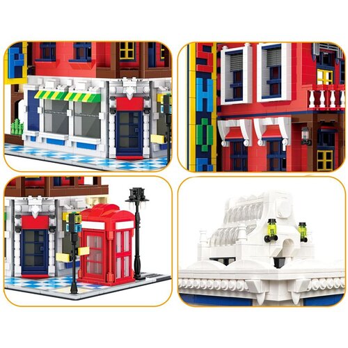  Blokovi SERIJA Svjetski arhitektonski stil CORNER SHOP London 2347ele ZA5748 Slike