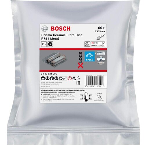 Bosch X-LOCK fiber disk R781, 125 mm G60 pakovanje od 25 kom. - 2608621795 Cene