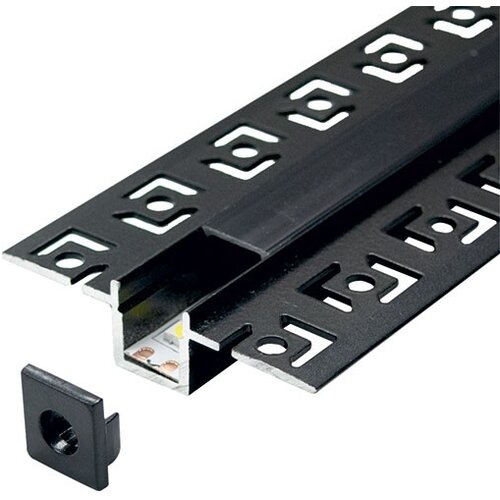 Mitea Lighting aluminijumski profil za led trake crni 13x52.5x2000mm set sa crni difuzorom MA639-CC Cene