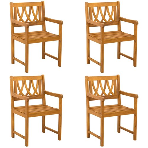  Vanjska klupa 4 pcs Prirodna 56 x 55 5 x 90 cm Cene
