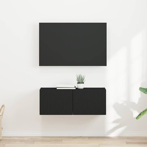 vidaXL TV zidni ormar 2 pcs Crna 60 x 31 x 29.5 cm Konstruirano drvo Cijene