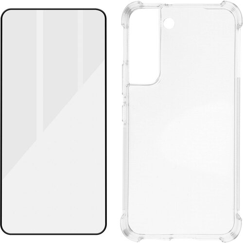 AVIZAR Samsung Galaxy S22 Premium 360° Protection Pack: mehko ohišje iz kaljenega stekla, odporno na udarce - prozorno, (20632528) Cene
