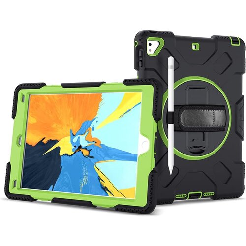 JTech Ohi&scaron;je za iPad 9/8/7 10,2" Armoured z vrtljivim stojalom Black, (22025799) Cene