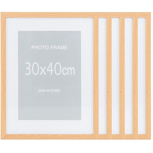 House Nordic Okviri u setu 5 kom u prirodnoj boji 30x40 cm Marbella &amp;ndash; Slike