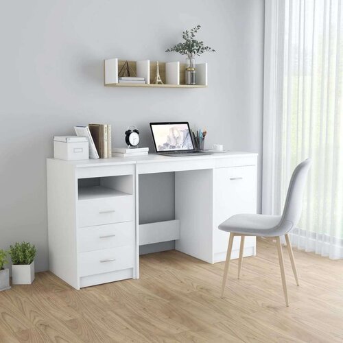  Radni stol bijeli 140 x 50 x 76 cm od iverice Cijene