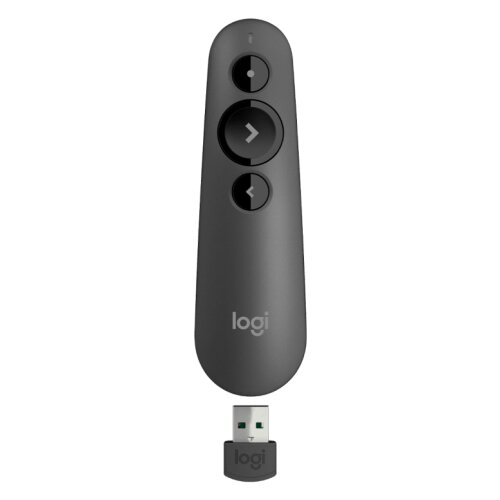 Logitech Presenter R500s Wireless, rdeč laser, USB, Grafit Cene