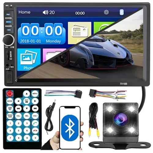 Dexxer 12-24V 2DIN LCD touch avtoradio 4x45W USB Bluetooth +