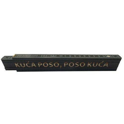  Zidarski metar (Duljina: 2 m, Natpis: Kuća poso, poso kuća, Boja: Crne boje) Cijene