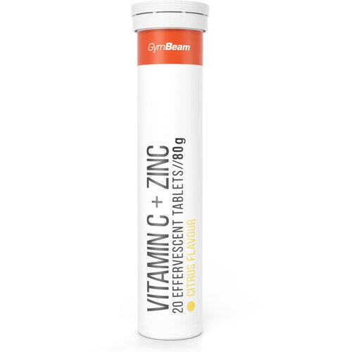 GymBeam Vitamin C + cink šumeće tablete citrus Cene