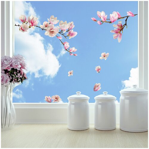 X Dekorativna nalepka &amp;quot;Magnolia&amp;quot; (31 cm x 31 cm) Slike