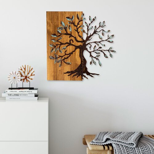 Wallity Zidna dekoracija Agac 5, 58x58 cm, Smeđe boje Slike