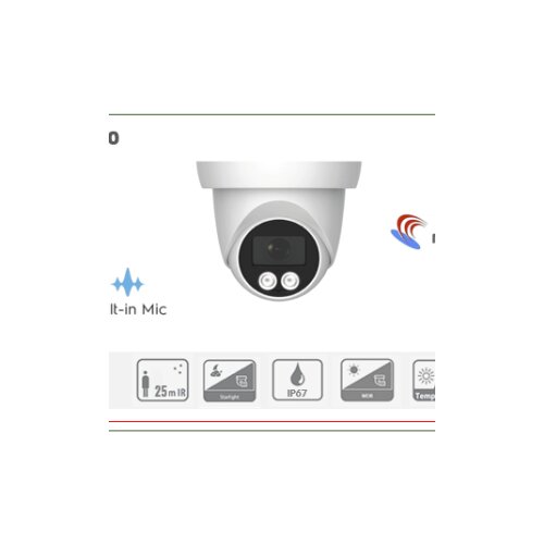 IP Kamera Dome 5MP 2.8mm 25m IR External POE + Mic CMSDKL500 Slike