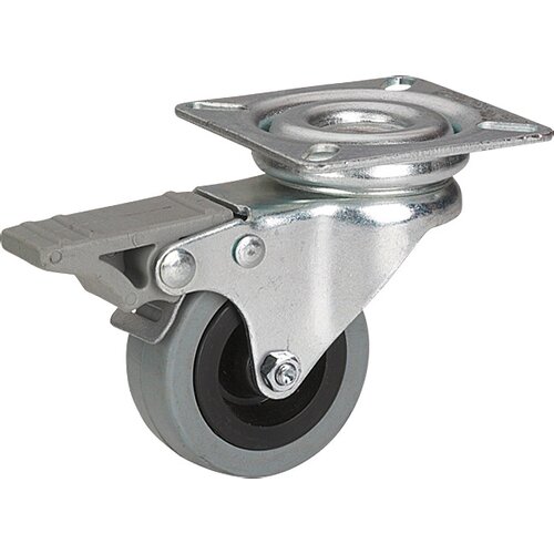 STABILIT kotačić (Promjer kotačića: 50 mm, Nosivost: 45 kg, Materijal kotača: Guma, S pločom i zaustavnikom, Klizni ležaj) Slike