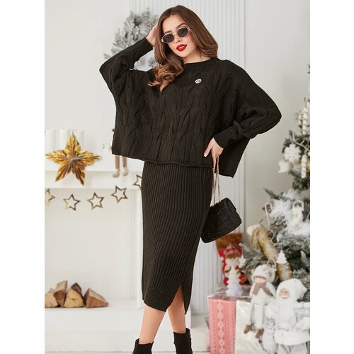 Resti Acrylic braided women's set with sweater and skirt Warm&Fuzzy Cijene