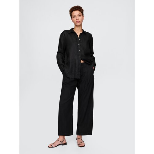 GAP Linen trousers Easy Barrel - Women's Cijene
