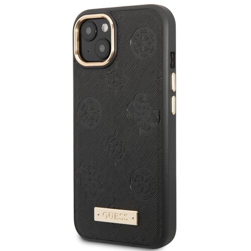 Guess Magsafe ohi&amp;scaron;je za Apple iPhone 13 PU Peony Metal Plate, ?rna, (21244358) Slike