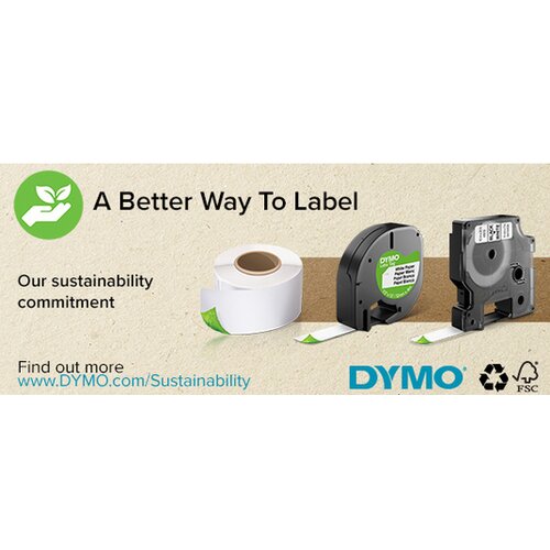Dymo EL60-hoz c&amp;iacute;metikett, feh&amp;eacute;r, 130db/tek Slike