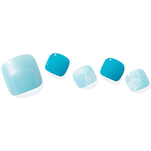 OHORA Semi Cured Gel Pedicure Strips P Ocean Gleam Naljepnice za nokte za stopala nijansa PD-001 1 kom Slike