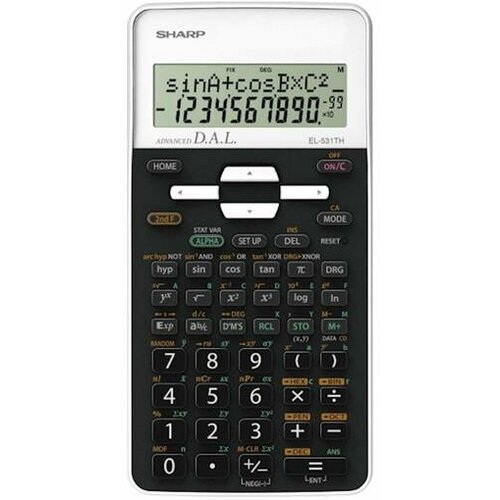 Sharp Kalkulator tehnički 10mesta 273 funkcije el-531thb-wh crno beli blister Cene