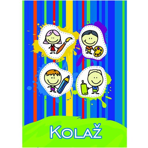  Kolaž papir Junior A4, 20 listov Slike