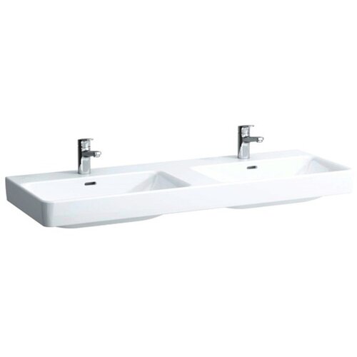 Laufen H8149680001041 Pro S 130 x 46 cm dvojni keramični umivalnik z 2 odprtinama Cene