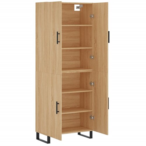  Visoka komoda hrasta sonome 69,5x34x180cm od konstruiranog drva Slike