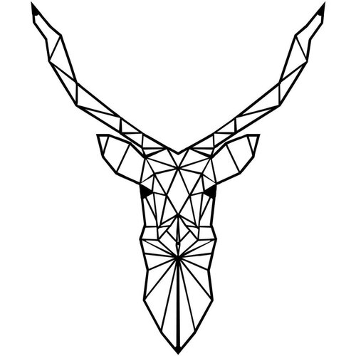Pirudem Kovinska stenska dekoracija Deer, 60 x 50 cm Cene