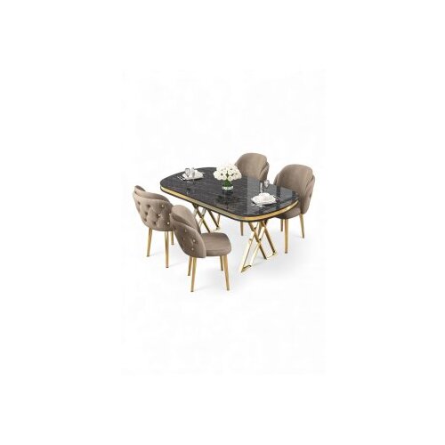 Hanah home Trpezarijski set, 5 dijelova, bež Cene