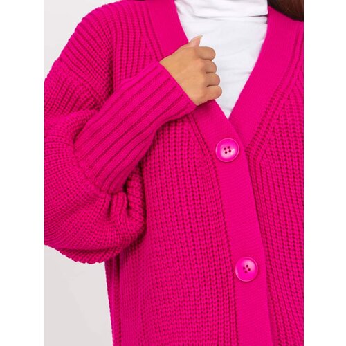 Fashion Hunters Fuchsia long cardigan with pockets OH BELLA Slike