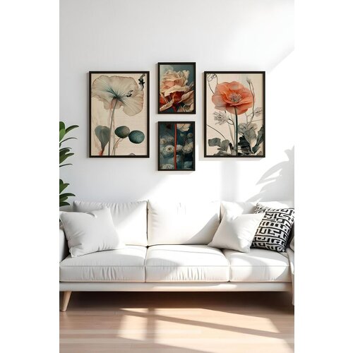 Wallity dekorativna slika Huhu454-S, 50x70cm, 4 dela Slike