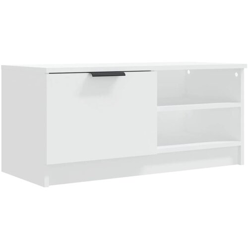 Maison Chic TV omarica - TV stojalo - Televizijska omarica bela 80x35x36,5 cm konstruiran les, (21700914) Cene