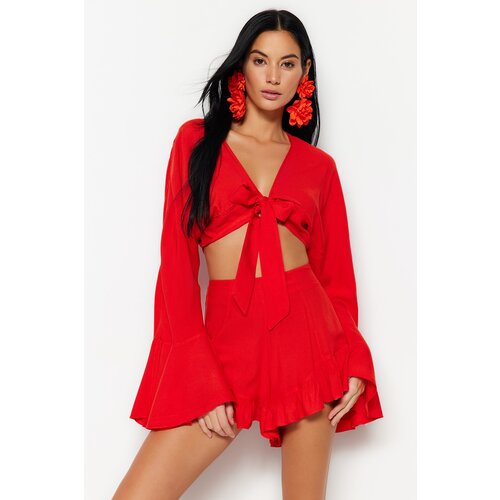 Trendyol Two-Piece Set - Red - Regular fit Slike