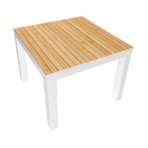 FLEISCHMANN Stol vrtni CLEVELAND 78x78x35cm tikovina Slike
