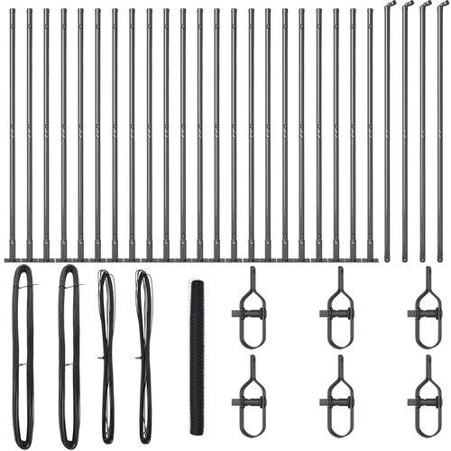 vidaXL Ograda u obliku heksagona Siva 1.5x50 m Čelična, Stupovi ograde s baznim pločama 13 kom Ø32mm 83.5cm Galvanizirano čelik Cijene