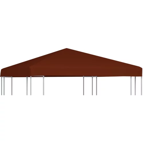 vidaXL Streha za paviljon 310 g/m² 3x3 m terakota, (20580627)