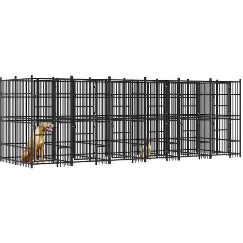  kavez za pse čelični 11,06 m&amp;sup2; Slike