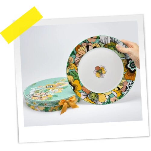  Tanjir SET 2/1 CVEĆE ZELENO 26 CM OP25446 WY Slike