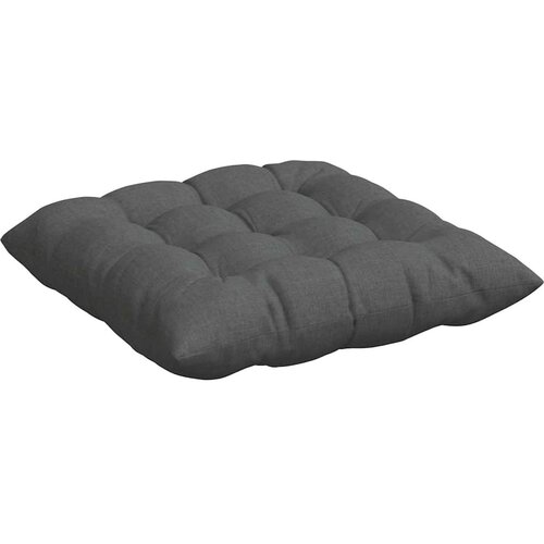  Jastučići za sjedenje 4 pcs Tamno siva 40 x 40 x 6 cm tkanina Slike