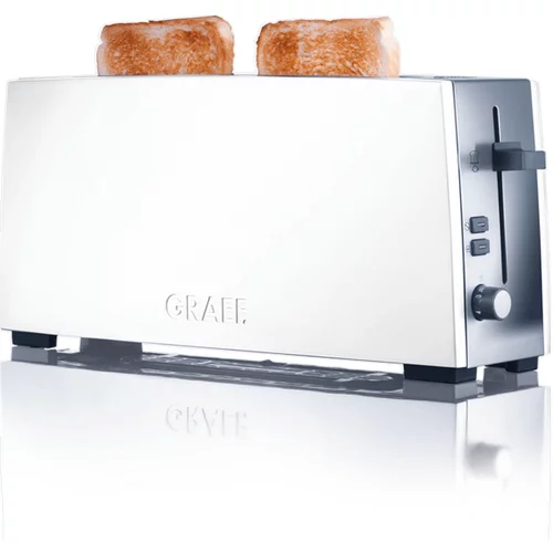 GRAEF TO91 Toaster Aluminium weiß / Edelstahl glanz