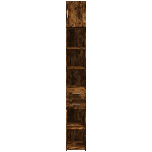  Uski ormarić za pohranu boja hrasta 30 x 42,5 x 225 cm drveni Slike