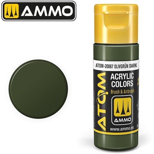 AMMO by MIG Jimenez Ammo ATOM Color Olivgr&amp;uuml;n Dark (Tamno maslinasto zelena - Olivgr&amp;uuml;n) - ATOM-20067 Slike