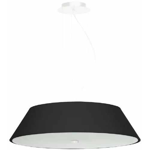 Nice Lamps Crno viseće svjetlo sa staklenim sjenilom ø 60 cm Hektor -