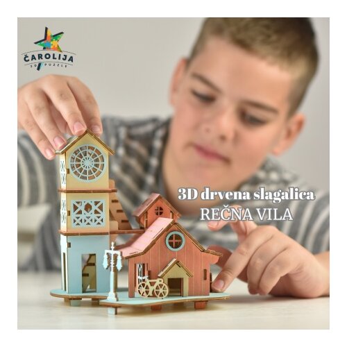  Čarolijashop 3d drvena slagalica - Rečna vila ( 380) Slike