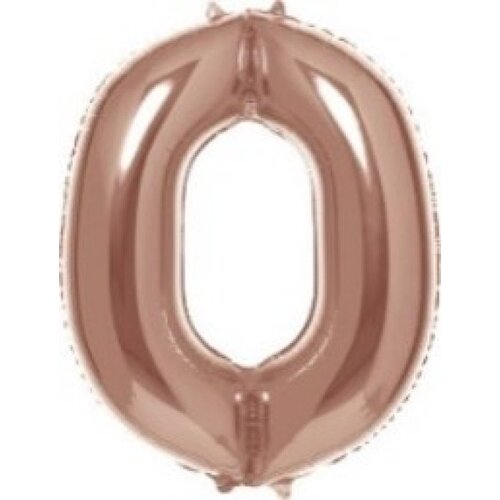  Falseto, balon, roze zlatna, broj 0, 81cm ( 725021 ) Slike